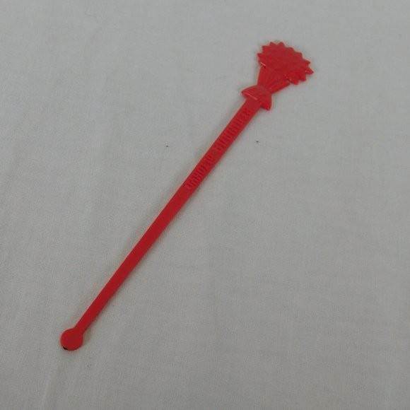 Lot of 4 Benihana Of Tokyo Swizzle Sticks Cocktail Stirrers Vintage USA Red 6" - Picture 6 of 11